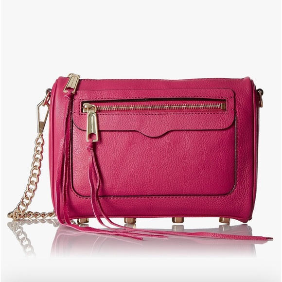 Rebecca Minkoff Handbags - REBECCA MINKOFF Avery Crossbody Purse Bag Hot Pink Gold